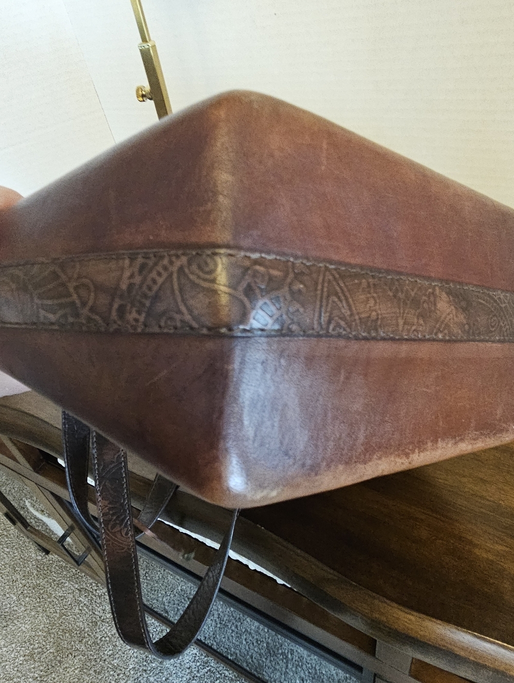 Vélez Brown Leather Shoulder Bag / Tote - Artisan Made Colombian Leather - Picture 14 of 14